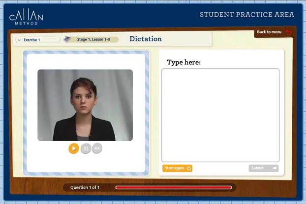 Guida metodo Callan online al dettato